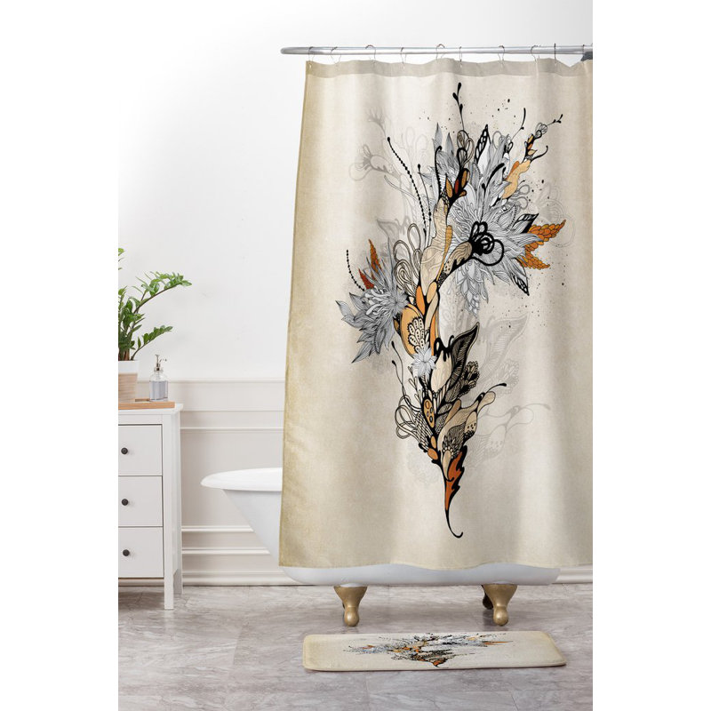 Tapis pour salle de bain floral