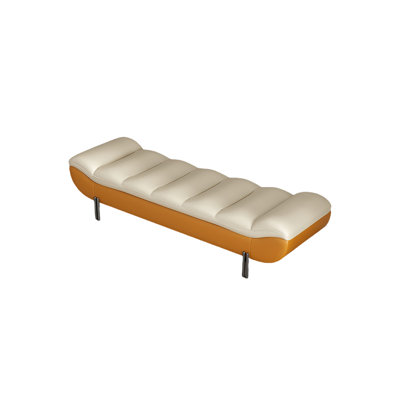 Banc rembourré en microfibre Cuper