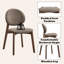 Ensemble de 2 chaises d'appoint Hadasa au fini brun clair lin et noyer-726242091