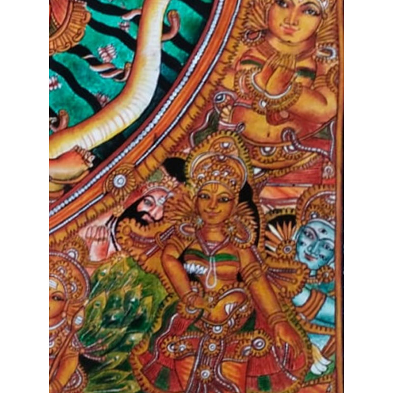 Le Shiva comme Nataraja | Acrylique sur toile | Par Geethu Suresh