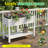 43.33"W Resin Raised Garden Bed With Wheels(Ashen)-197529100