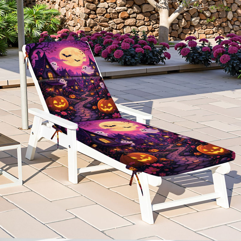  Coussin de patio extérieur d'extérieur 3 po fantaisiste pour Halloween