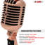 Microphone rétro dynamique à 5 cœurs emblématique de style rétro cardioïde classique-124083890