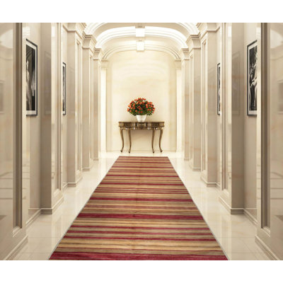 Tapis tibétain en laine noué à la main Rust