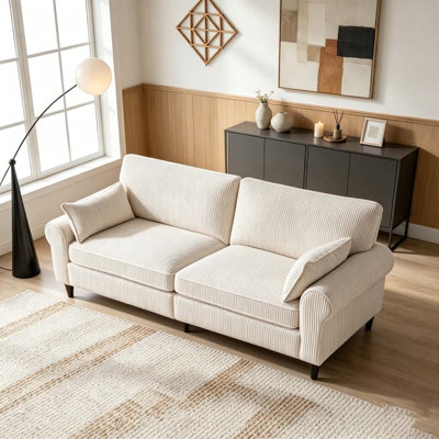 80.7" Corduroy Loveseat Sofa