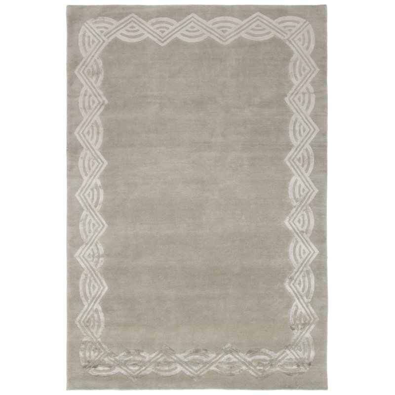 Ralph Lauren Dufrene Wool, Silk Geometric Rug, Rectangle 6' x 9'