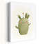 Happy Smiling Cactus Abstract Contemporary Cactus Plant Succulent Flower Landscape Wall Art Print by Mathieu - Wrapped Canvas Print-260547530