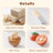 Wooden Play Food Cutting Vegetable Set, Pretend Play Toy Food for Play Kitchen with Shopping Bag