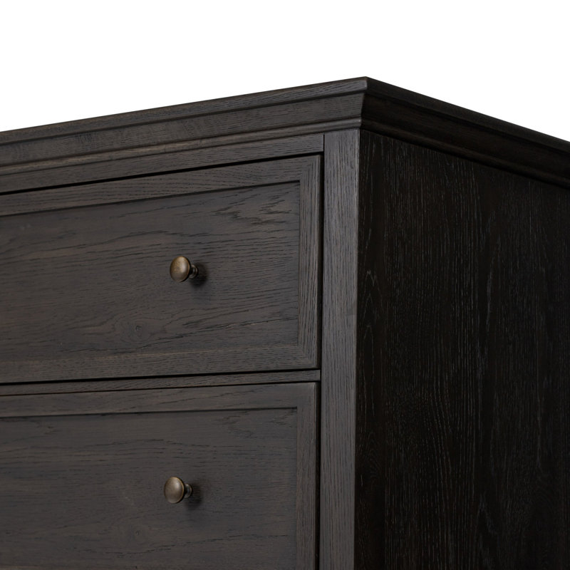 Geoffrey Tall Dresser, Smoked Black