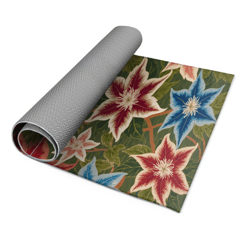 Botanical Brown Indoor and Outdoor Area Rug, Rectangle 3' x 5'