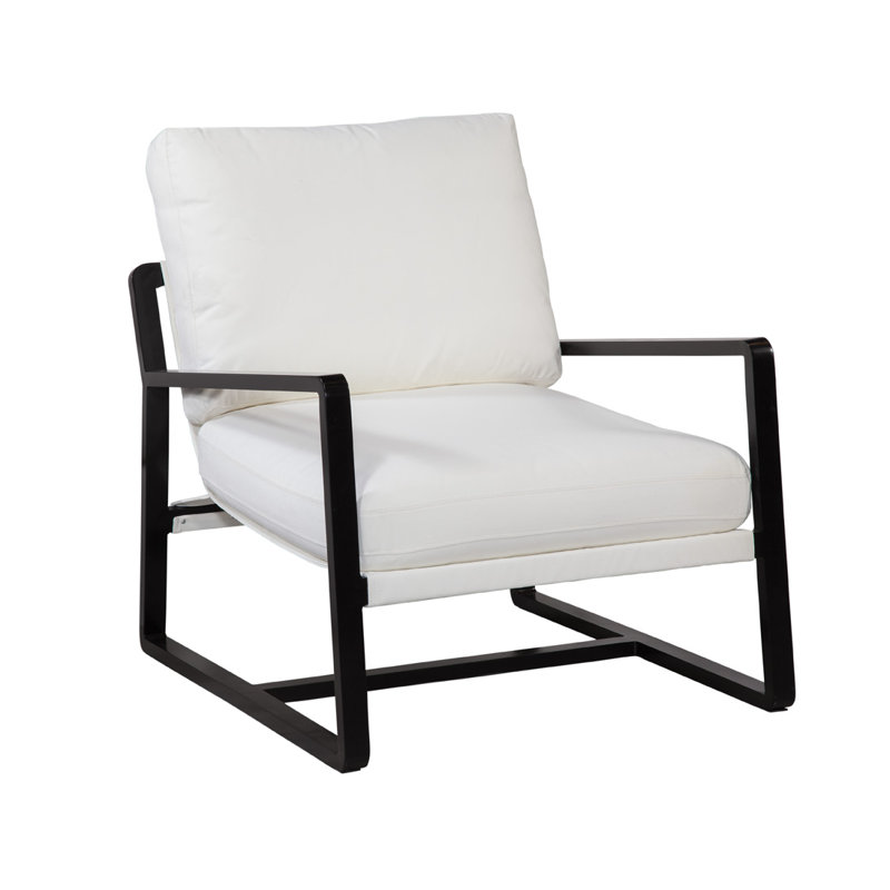 Costa Outdoor Lounge Chair, Solid White