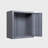Metal wall-mounted garage storage cabinet