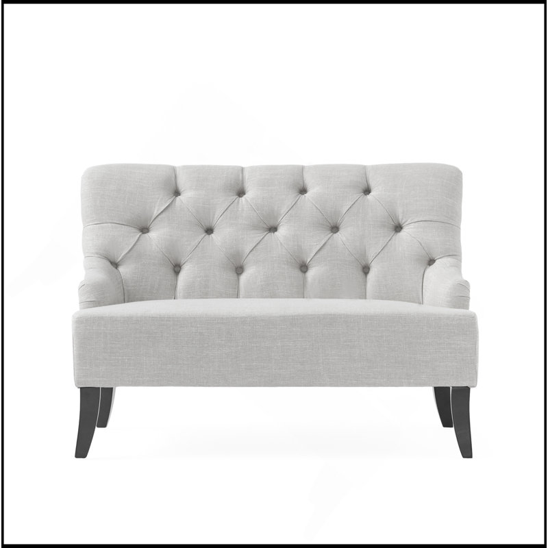 Nicole Kd Settee, Light Gray