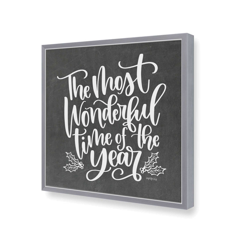 «Most Wonderful Time» par imperfect Dust, reproduction d'art, L 20 po x H 20 po, Argent, Impression encadrée