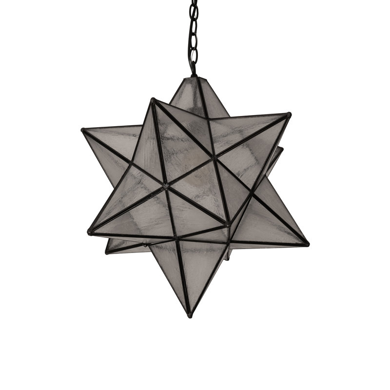 Sitare 1 - Light Pendant, Textured Black, 60" H x 18" W x 18" D