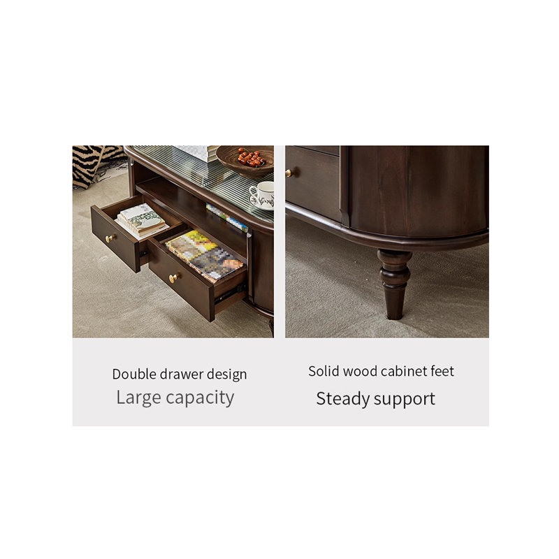American style coffee table, 19.68" H x 47.24" L x 25.59" W