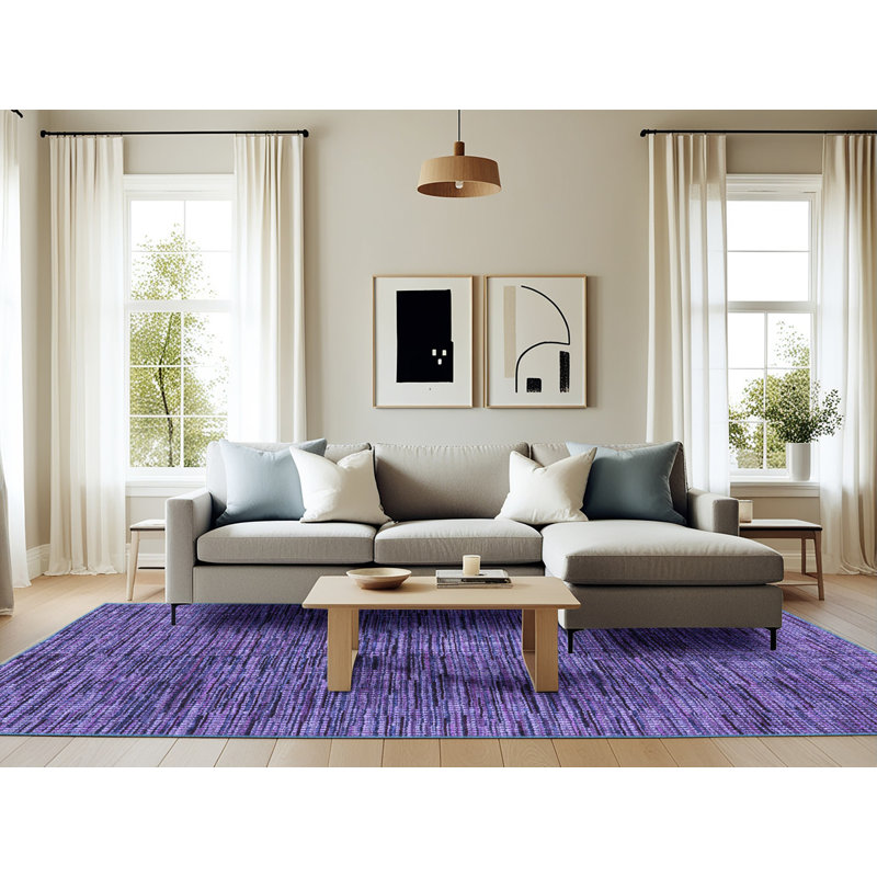 Geometric Indoor Rug, Rectangle 6' x 9'