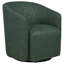 Chaise d'appoint pivotante rembourrée en tissu Mossbrook - vert-2092334390