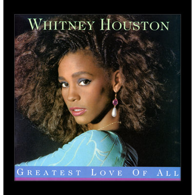 Whitney Houston - Greatest Love 12 x 12 sous plexi, affiche encadrée