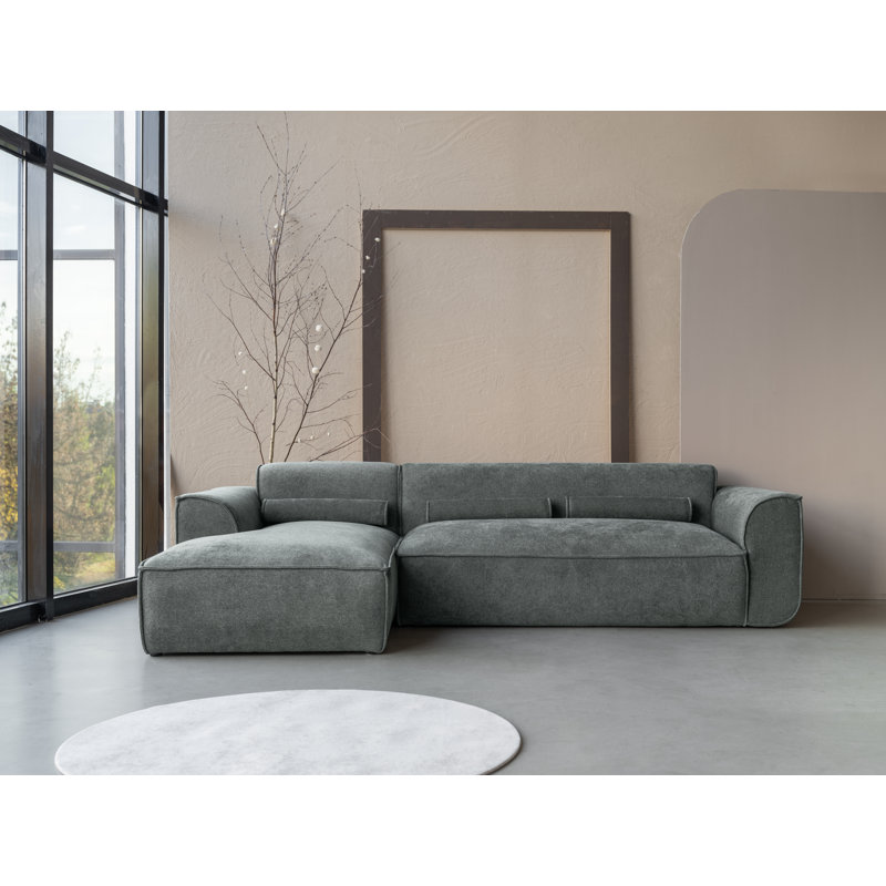 Flex Felix 4 Seater Corner Sofa , Olive, Left Hand Facing