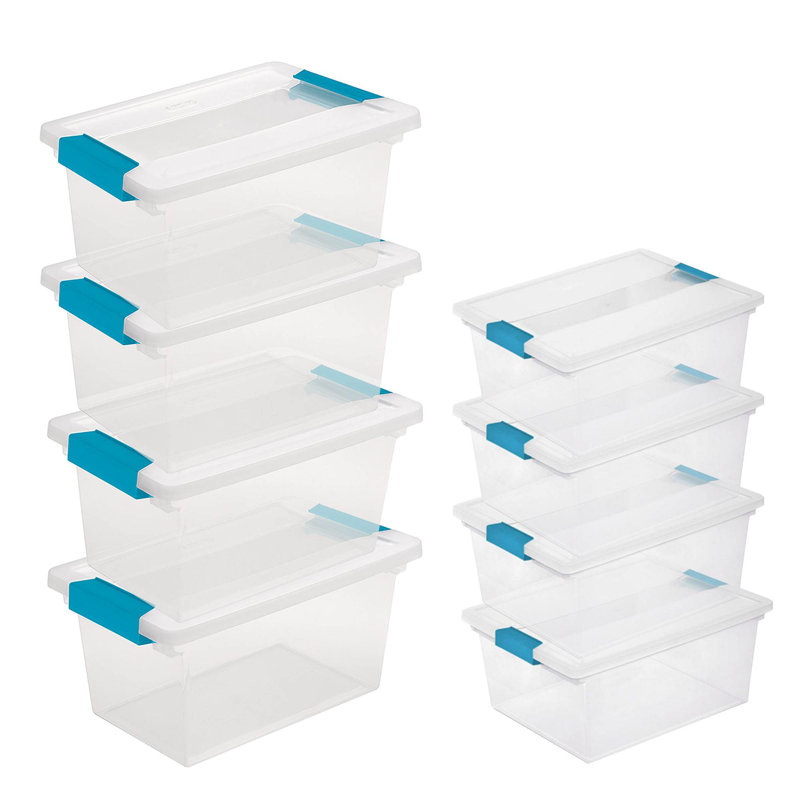 Sterilite Medium  & Large Clear Storage Tote