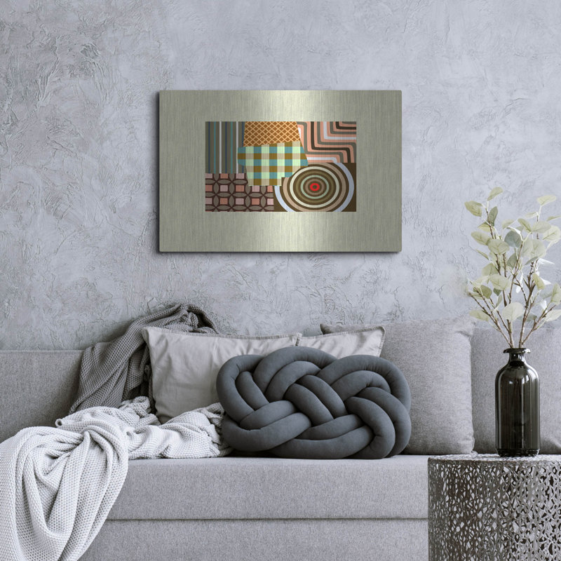 «Wyoming State Map» par Lanre Adefioye, mur en métal, H 24 po x l 36 po
