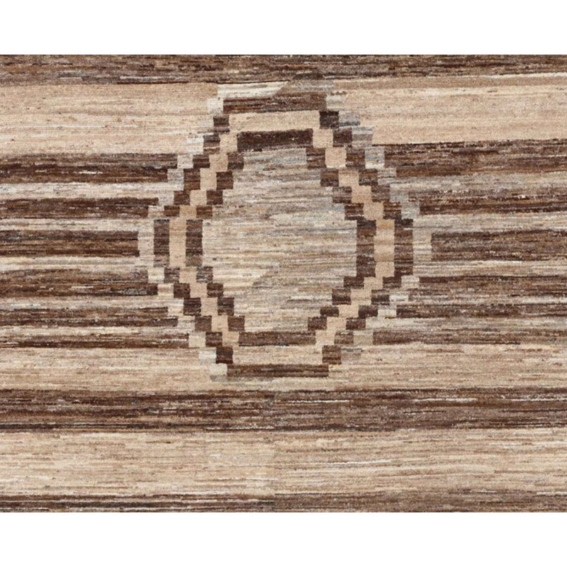 Geometric Hand Knotted 127cm X 183cm Area Rug