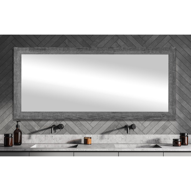 Dakston Solid Wood Flat Mirror, 39.5" x 76"