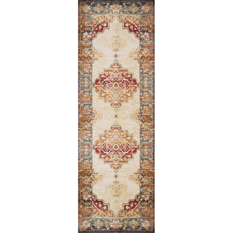 Tapis oriental brun Fuchs, Carré 1 pi 6 po x 1 pi 6 po