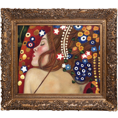 «Sea Serpents IV» par Gustav Klimt, peinture encadrée