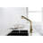 Dual Spray Single Pull-Out Laundry Faucet In Spot Gold Stainless, 360 Rotating High Nozzle, Simple Temperature Adjustment, Dirt Treatment With Stainless Steel For Utility Sink, Nozzle Rotation, Rust
