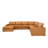 Roeher Top-Grain Leather Match Large Seating Modular Sectional-1552588793