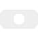 Emerald Architectural Grade PVC Contemporary Ceiling Medallion 3" Inside Diameter