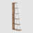 Modern Pine Bookshelf with Metal Frame, 19.7 x 59.1 x 8.7 inches | 100% Melamine Coated Particle Board, Thickness: 0.7 inches | Stylish Storage Solution for Home or Office, Sleek Design, Adjustable Shelf Height: 11.0 inches-2057688842