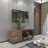 Rustic TV Console with Storage Cabinet