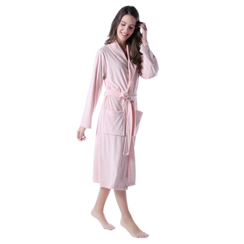 Eiderdown Robe Eider & Ivory™ Women's 100% Luxury Velour Kimono Robe Warm Cozy ...