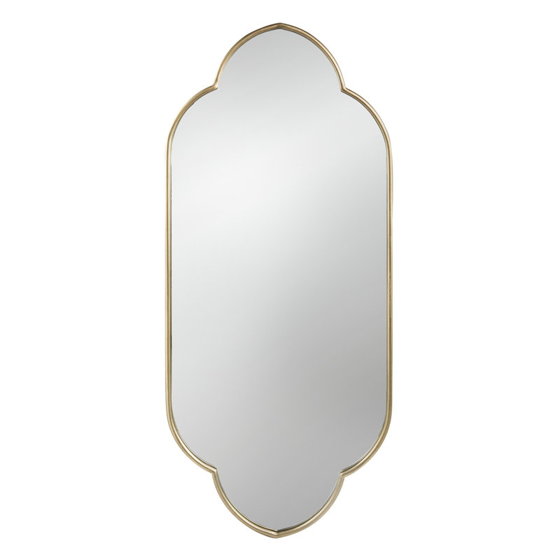 22.4x1x48" Wall Mirror with Notched Edges