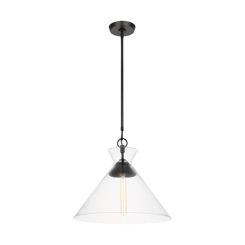 Bronsyn 1 - Light Aged Iron Cone Pendant