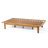 Slat Paneled Daybed In Wood With Water- Cushions, Convertible Model, 74.32W X 42.14D 12.56H Paneling And 74.32" W 42.14" D 12.56" H, Fashionable Style
