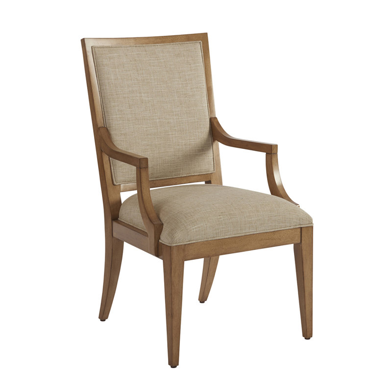 Chaise rembourrée Newport, Polyester beige, Grès
