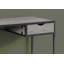 Bureau d'ordinateur, bureau personnel, ordinateur portable, tiroir de rangement, L 42 po, travail, stratifié, métal, contemporain, moderne-261411728