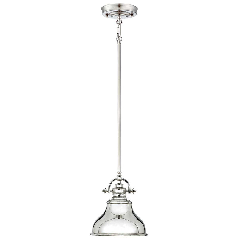 Bravo 1 - Light Single Pendant, 22.2cm H x 20.3cm W x 20.3cm D, Imperial Silver
