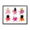 Splash, vernis à ongles, glam, rose, mauve et orange - impression