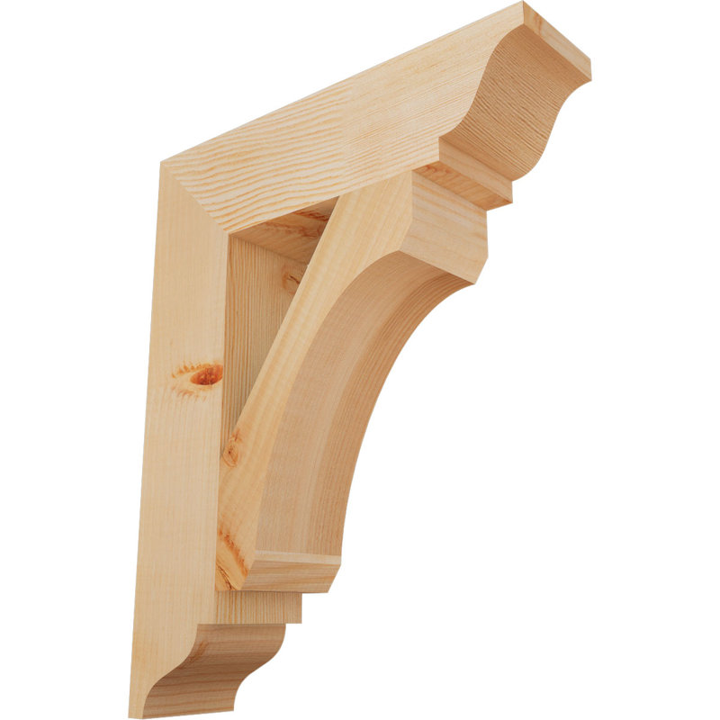 Support traditionnel lisse l 3 1/2 po x P 16 po x H 20 po, sapin Douglas, Douglas (lisse), H 20 po x l 3,5 po x P 16 po