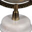 Sculpture en forme de globe décoratif avec base en marbre pour la décoration intérieure - Accent moderne pour le salon, le bureau ou la tablette - 10 po-767759803