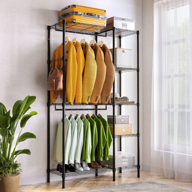 Rebrilliant Malakey Clothes Rack, Heavy Duty Clothing Rack for