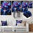 " Purple Blue Iridescent Irises "-497419515