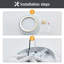 Plafonnier encastré 28W à DEL or 28W Luminaire de plafond rond moderne de 12 pouces 3000K-6000K pour chambre à coucher, cuisine, salle de bain, entrée, couloir, escalier