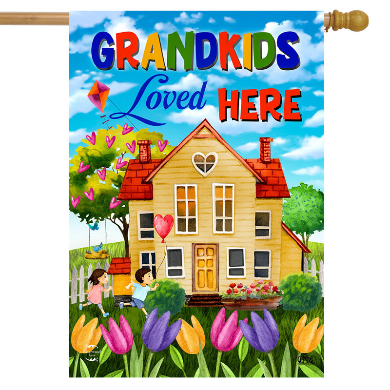 Drapeau de maison «Grandkids Lived Here»
