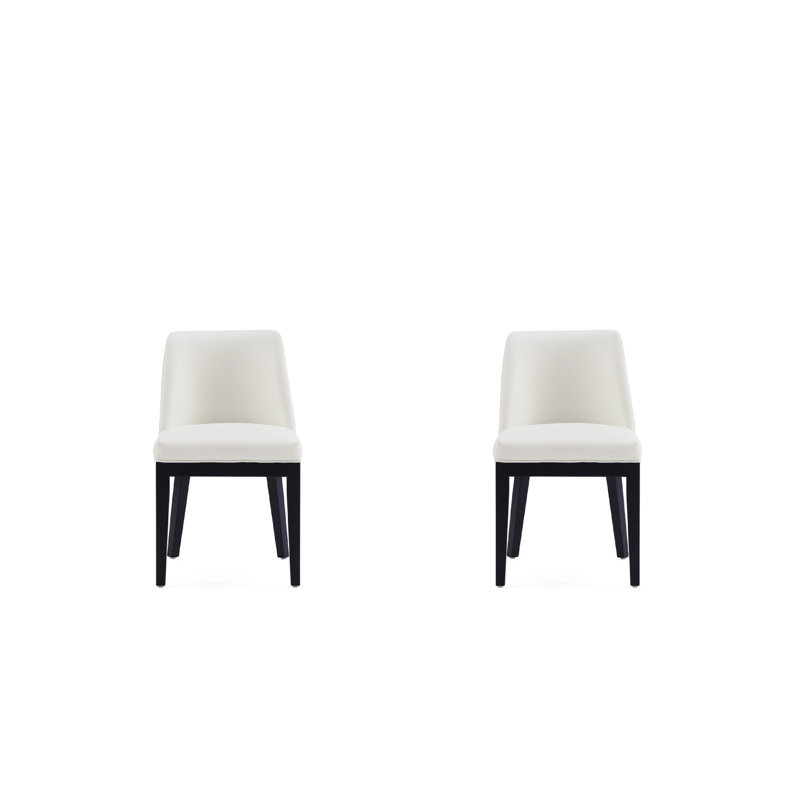 Chaise parsons rembourrée Gansevoort, Crème, crème